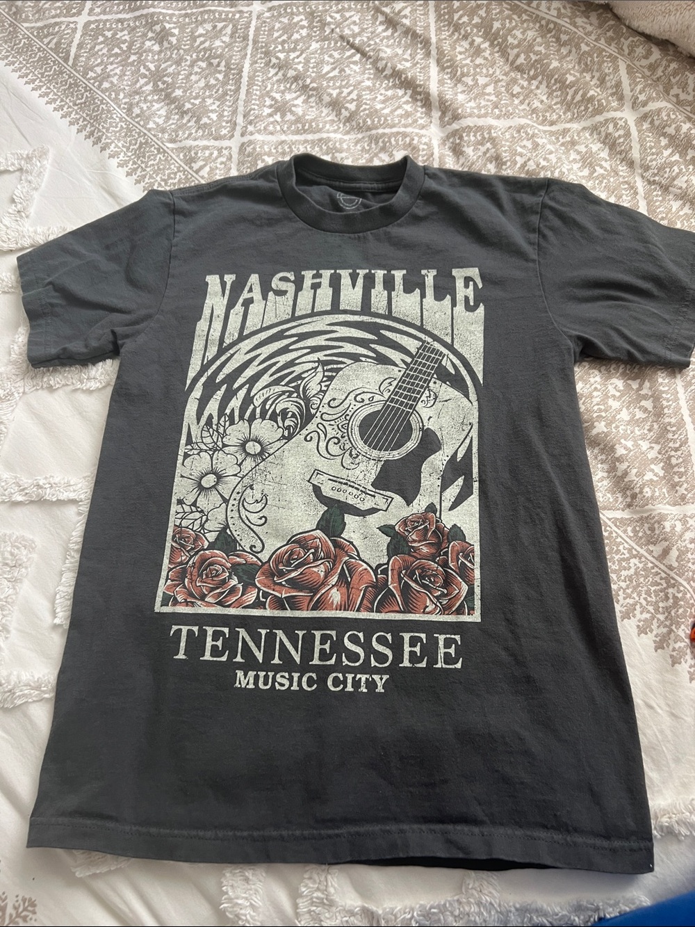 Nashville Tennessee Music City Graphic Tee - Black